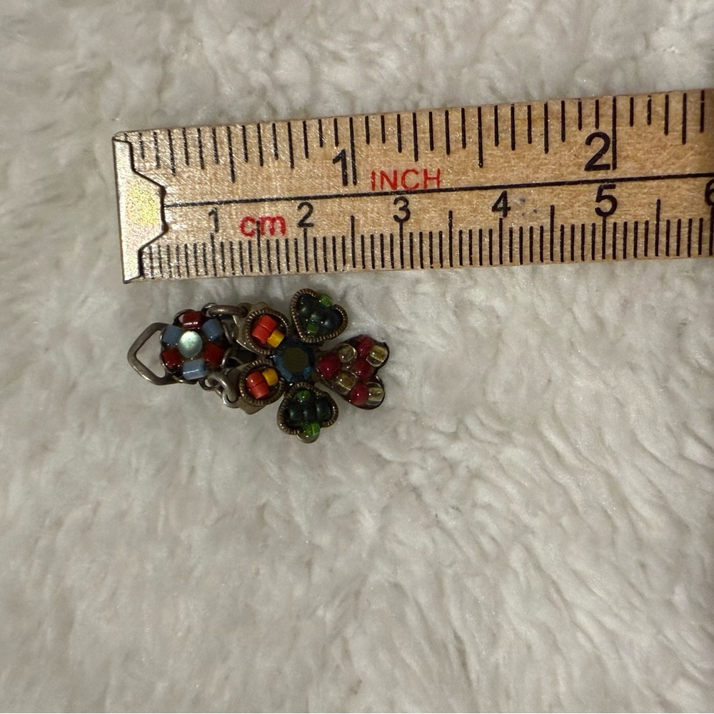 Ayala Bar Colorful Mosaic Clip On Earrings - Picture 5 of 6